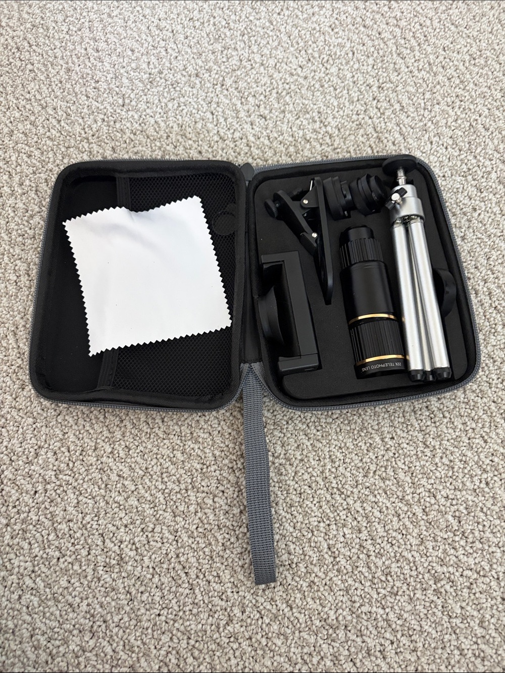 Telescope Lens Kit with Tripod and Clip